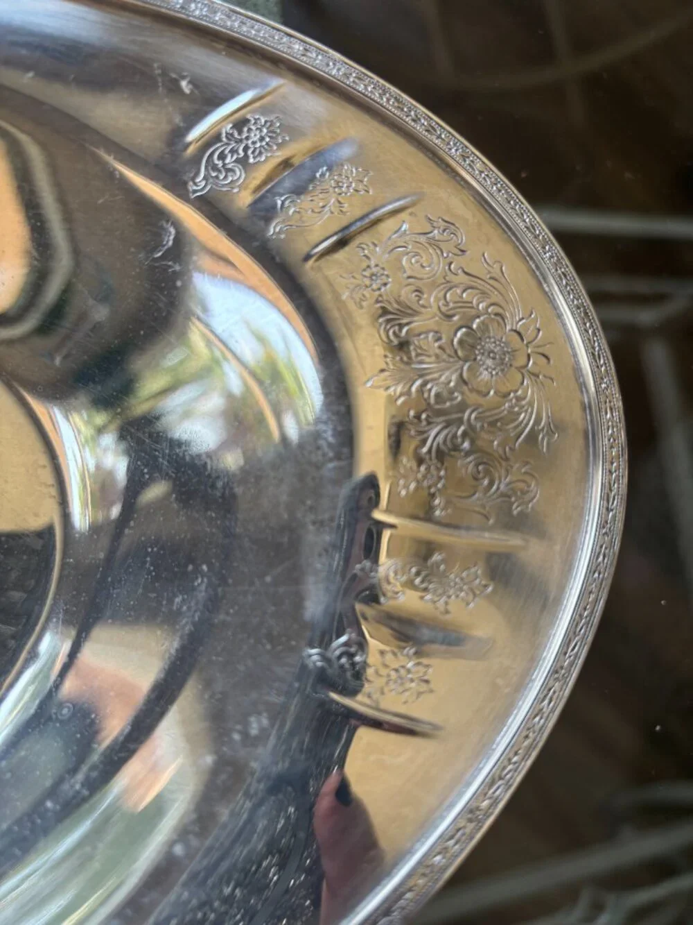 Vintage Heirloom Plate Silver Plated Oval Serving Platter